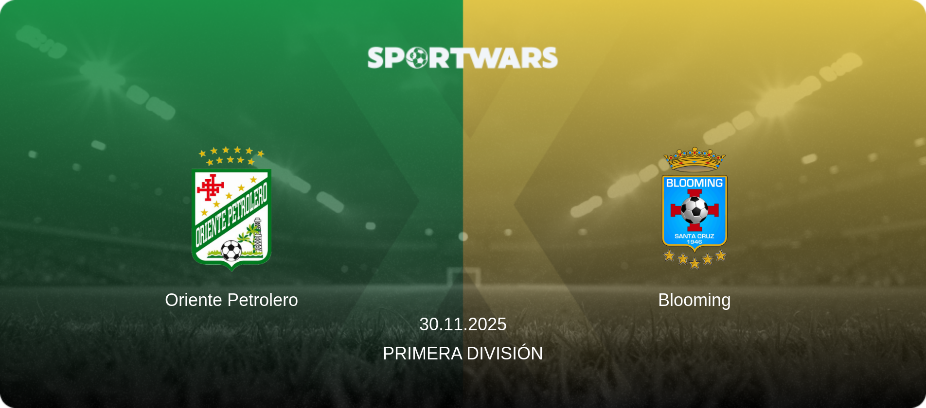Oriente Petrolero — Blooming, 30.11.2025 — Primera División (match preview)