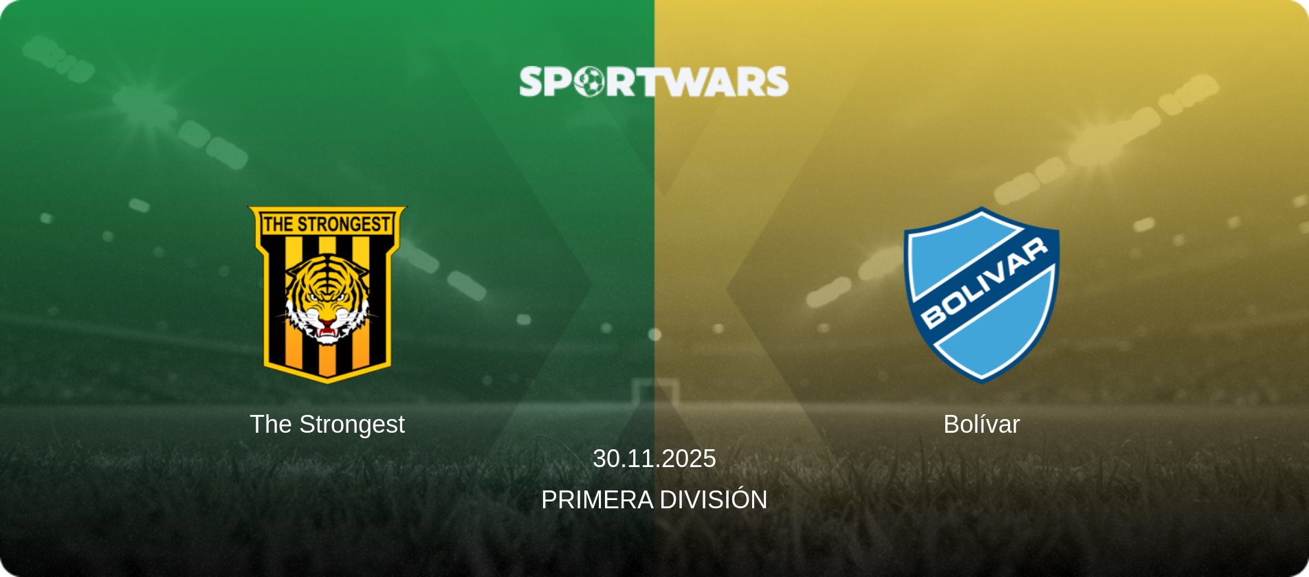 The Strongest — Bolívar, 30.11.2025 — Primera División (match preview)