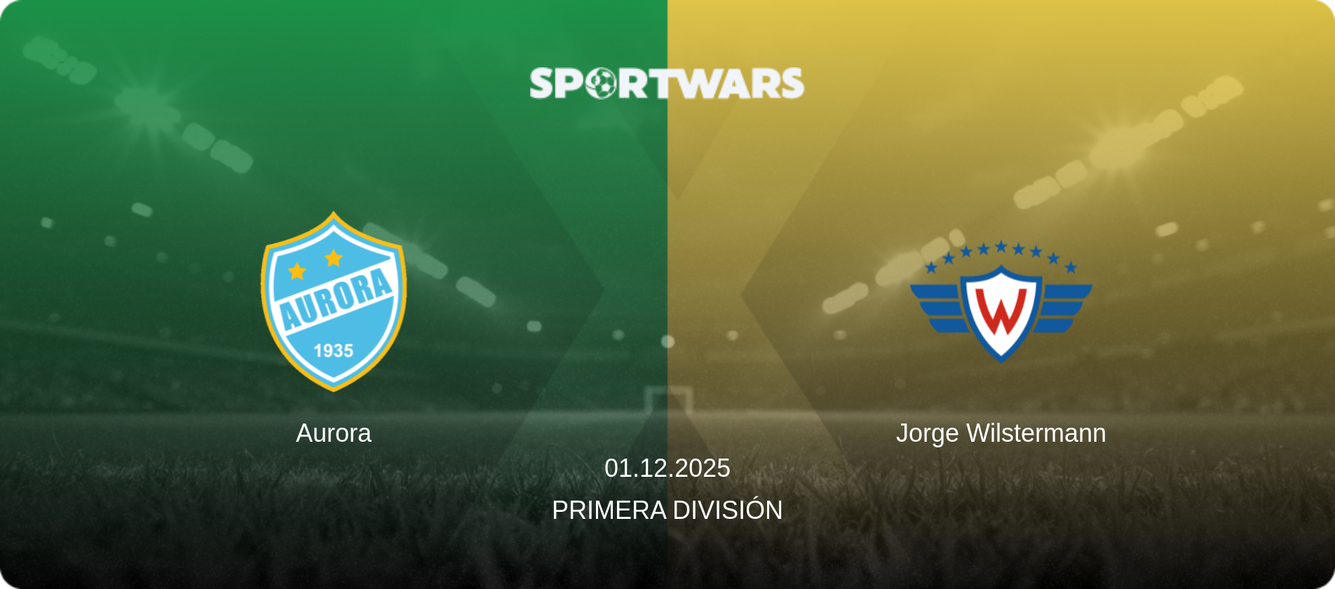 Aurora — Jorge Wilstermann, 01.12.2025 — Primera División (match preview)