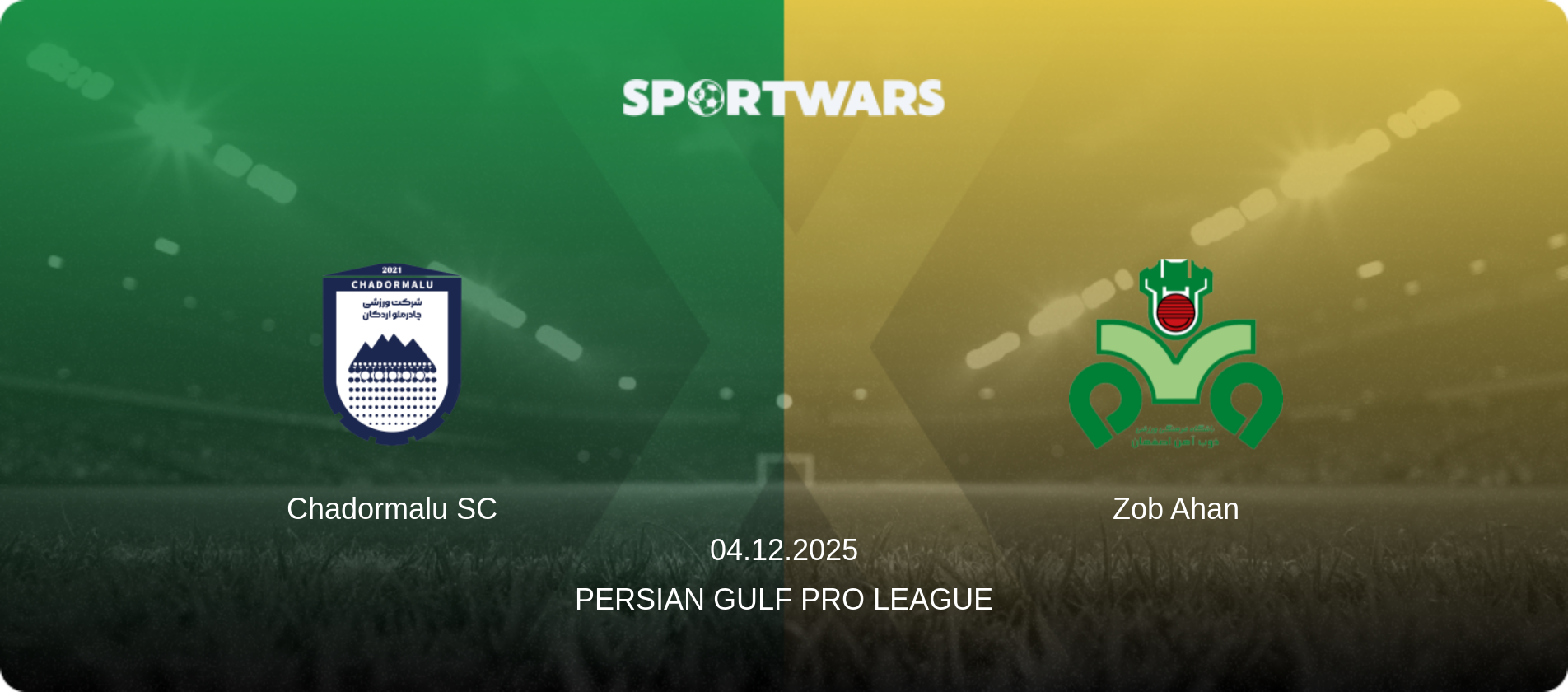Chadormalu SC — Zob Ahan, 04.12.2025 — Persian Gulf Pro League (match preview)