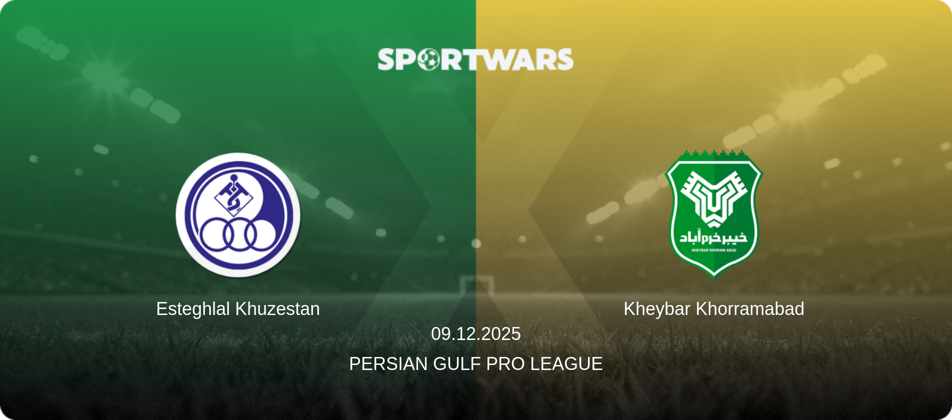 Esteghlal Khuzestan — Kheybar Khorramabad, 09.12.2025 — Persian Gulf Pro League (match preview)