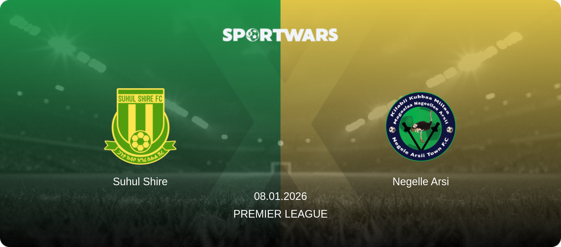 Suhul Shire — Negelle Arsi, 08.01.2026 — Premier League (match preview)