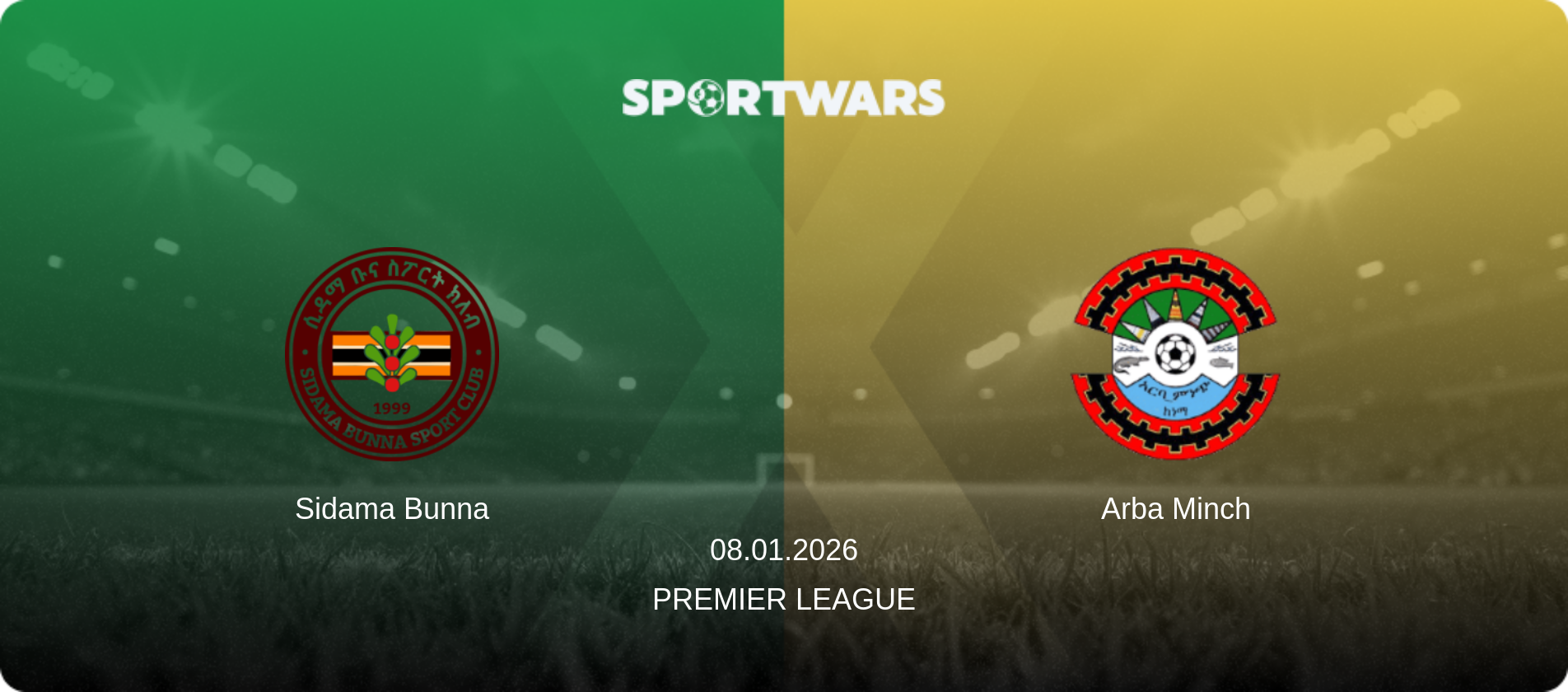 Sidama Bunna — Arba Minch, 08.01.2026 — Premier League (match preview)