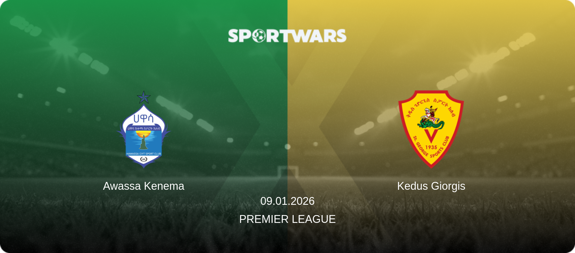 Awassa Kenema — Kedus Giorgis, 09.01.2026 — Premier League (match preview)