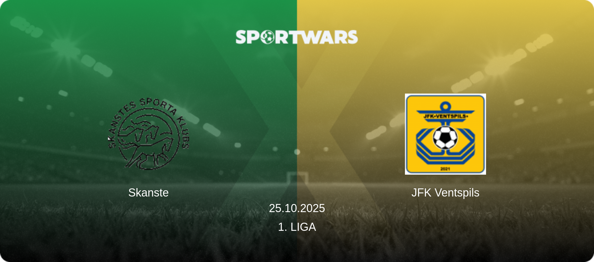 Skanste — JFK Ventspils, 25.10.2025 — 1. Liga (match preview)