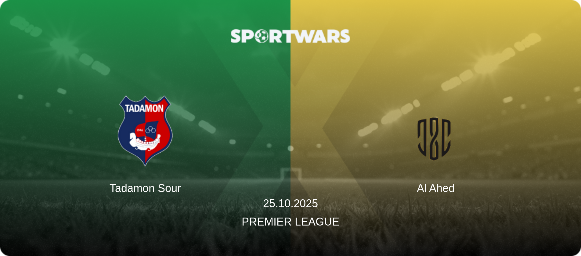 Tadamon Sour — Al Ahed, 25.10.2025 — Premier League (match preview)