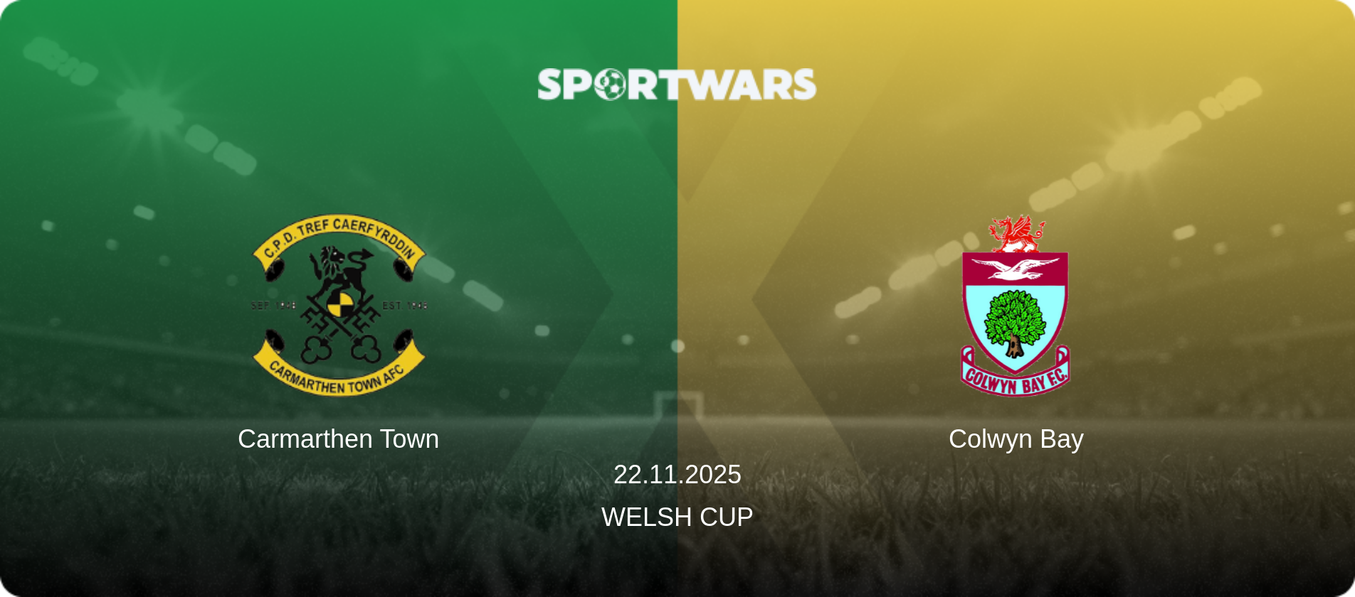 Carmarthen Town — Colwyn Bay, 22.11.2025 — Welsh Cup (match preview)