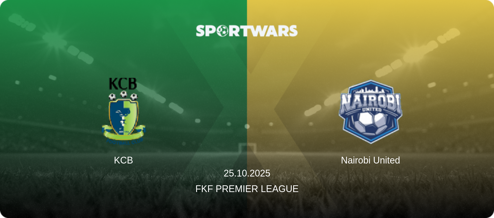KCB — Nairobi United, 25.10.2025 — FKF Premier League (match preview)