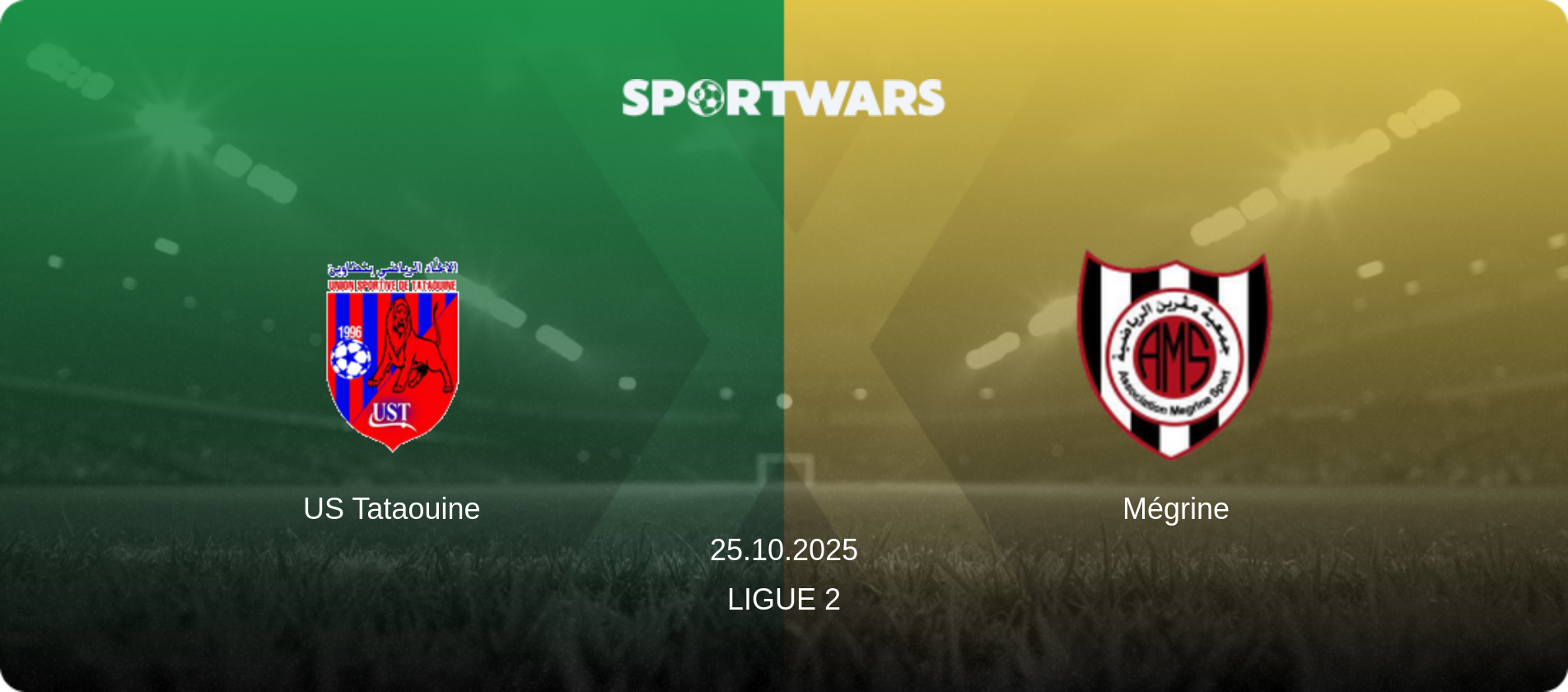 US Tataouine — Mégrine, 25.10.2025 — Ligue 2 (match preview)