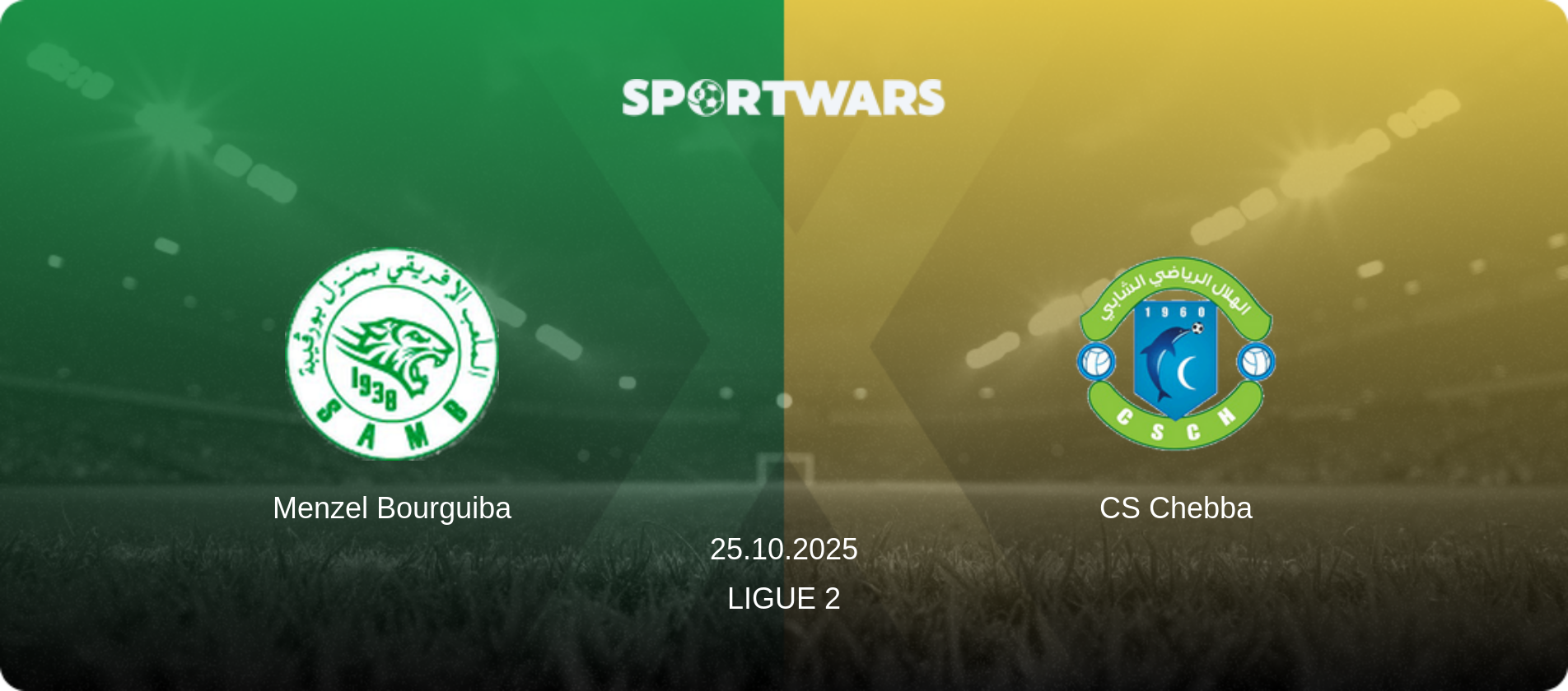 Menzel Bourguiba — CS Chebba, 25.10.2025 — Ligue 2 (match preview)