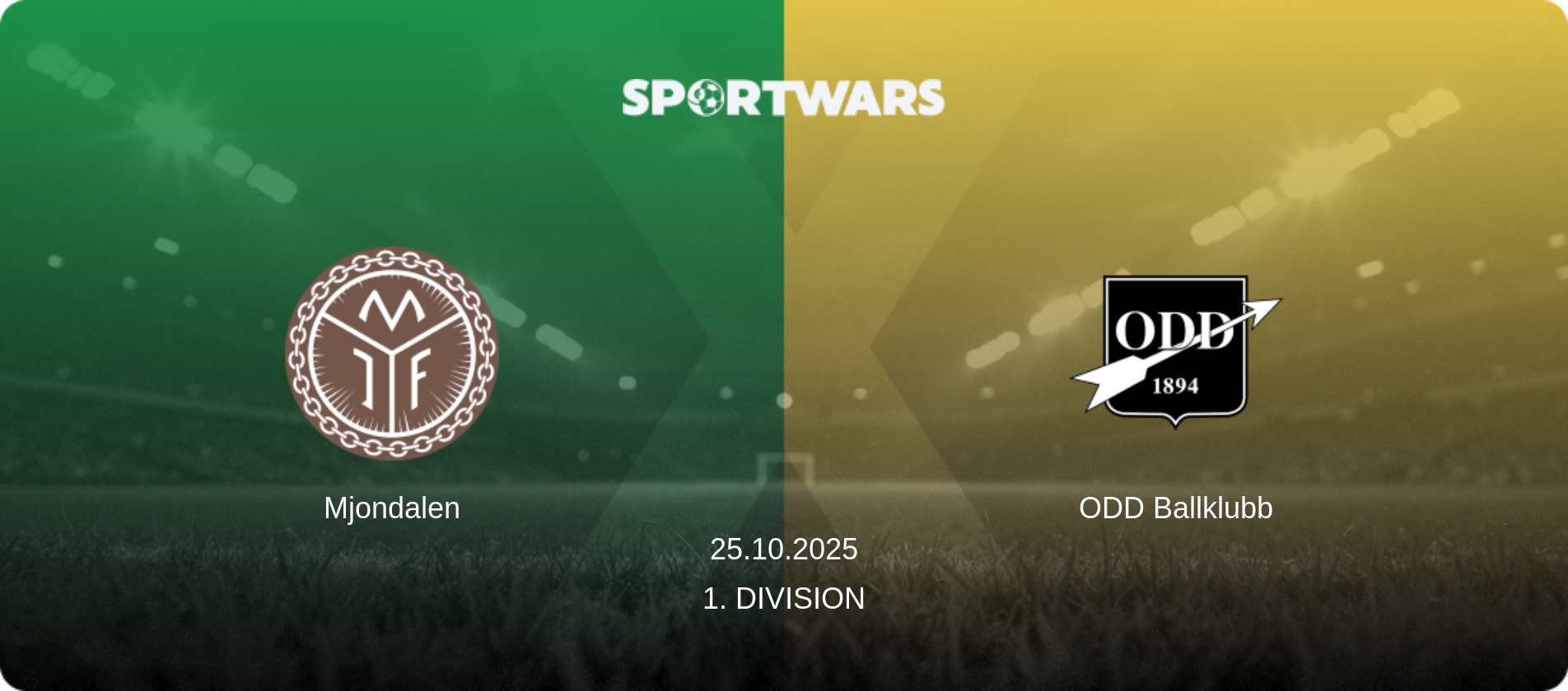 Mjondalen — ODD Ballklubb, 25.10.2025 — 1. Division (match preview)