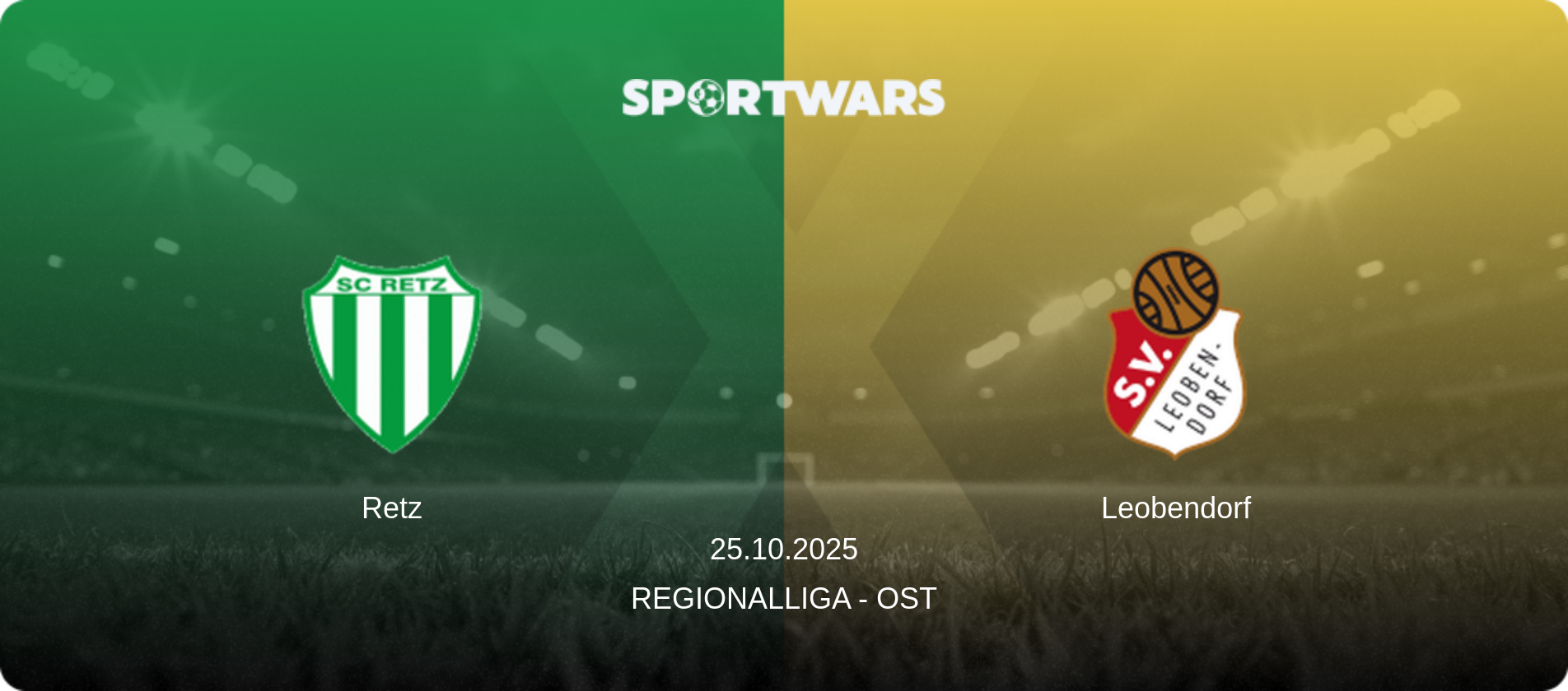 Retz — Leobendorf, 25.10.2025 — Regionalliga - Ost (match preview)