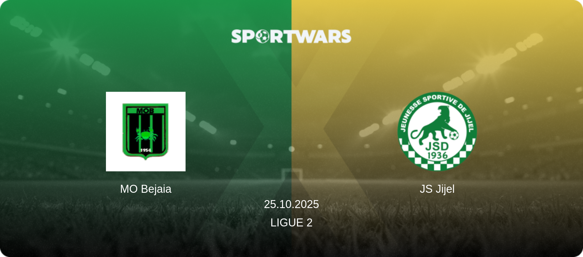 MO Bejaia — JS Jijel, 25.10.2025 — Ligue 2 (match preview)