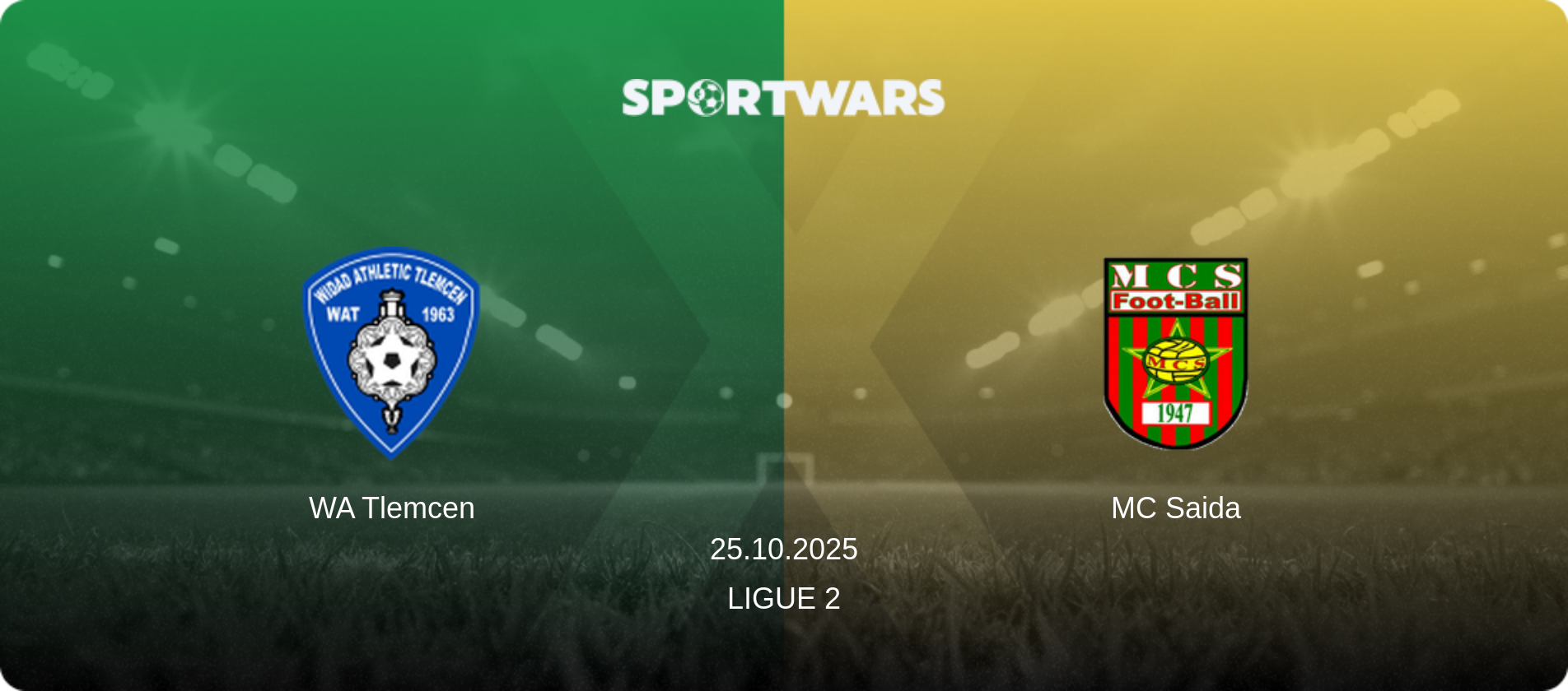 WA Tlemcen — MC Saida, 25.10.2025 — Ligue 2 (match preview)