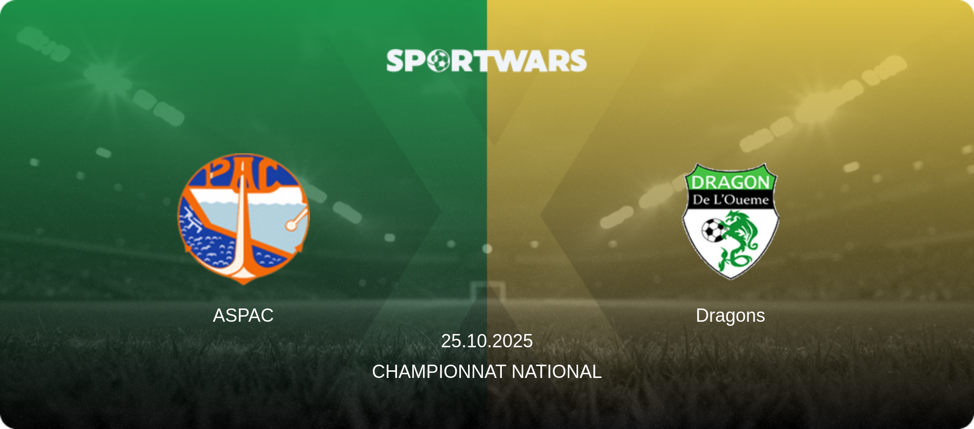ASPAC — Dragons, 25.10.2025 — Championnat National (match preview)