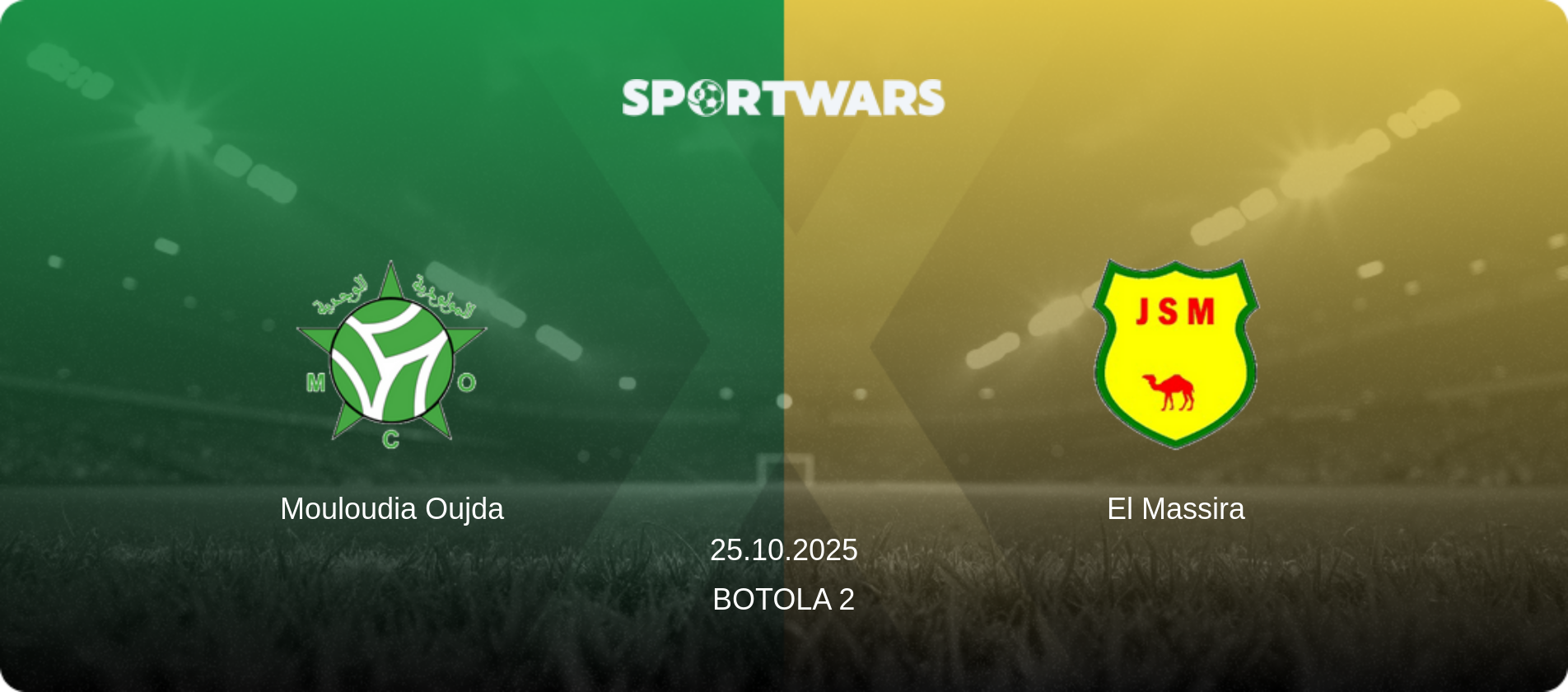 Mouloudia Oujda — El Massira, 25.10.2025 — Botola 2 (match preview)