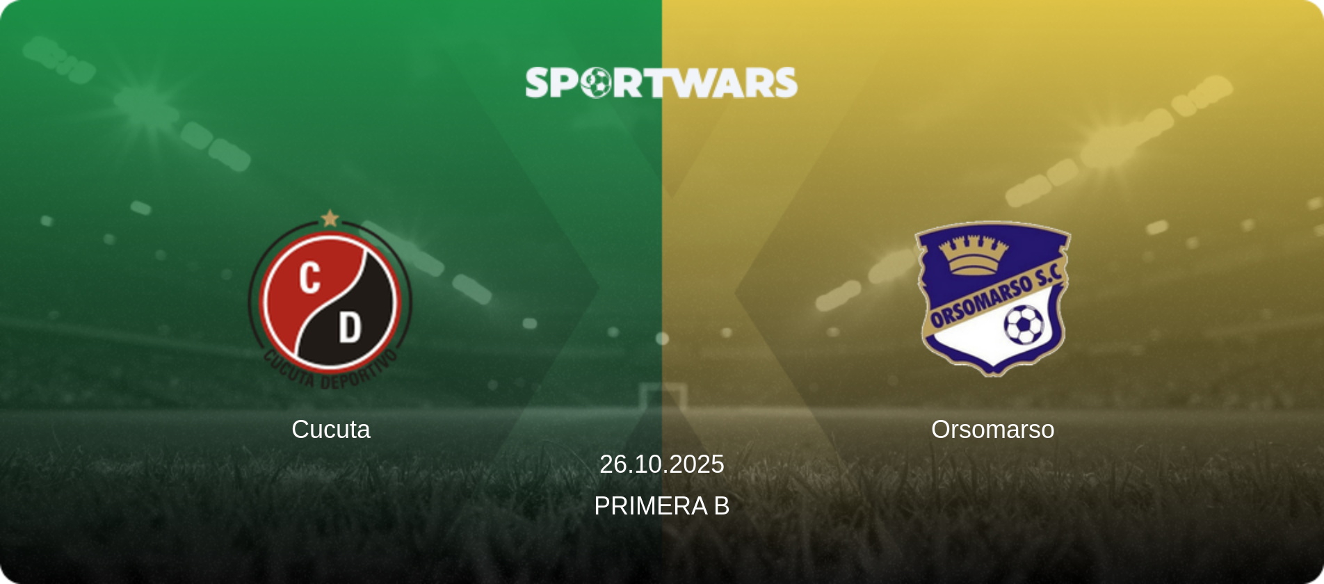 Cucuta — Orsomarso, 26.10.2025 — Primera B (match preview)