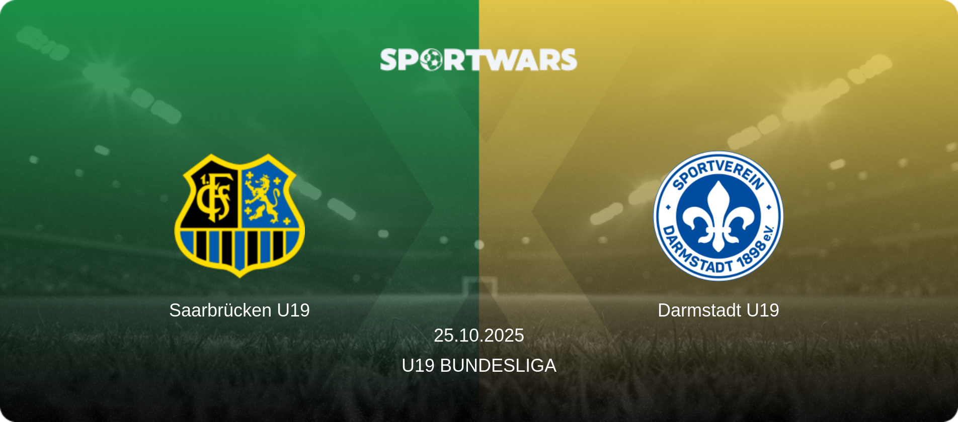 Saarbrücken U19 — Darmstadt U19, 25.10.2025 — U19 Bundesliga (match preview)