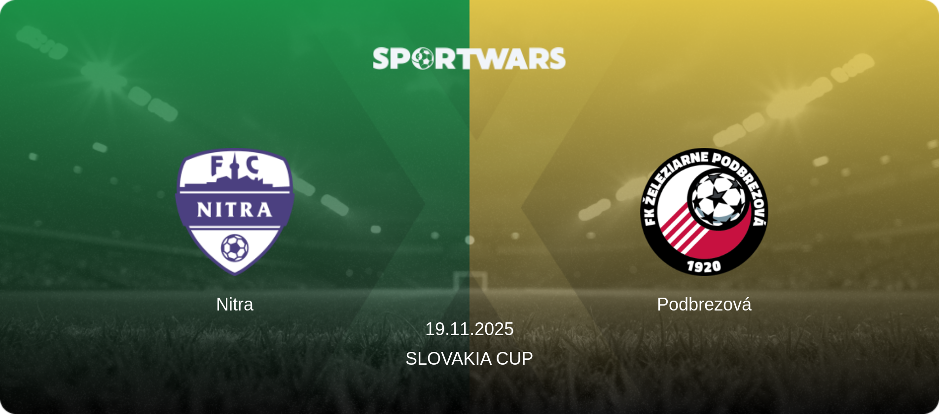 Nitra — Podbrezová, 19.11.2025 — Slovakia Cup (match preview)