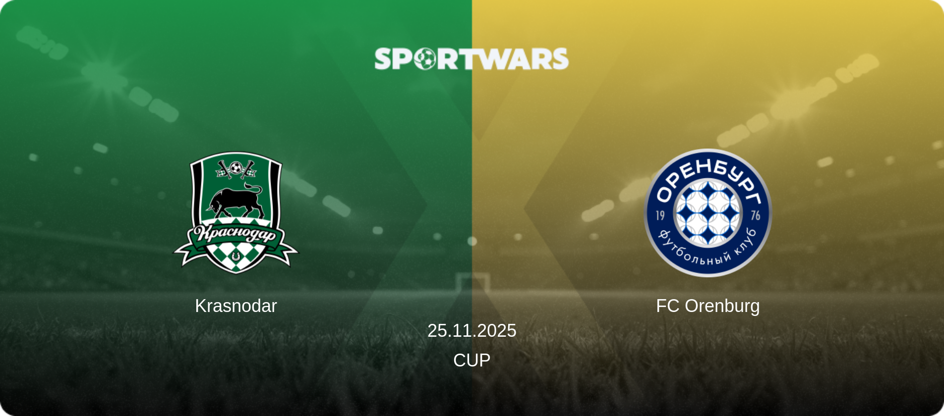 Krasnodar — FC Orenburg, 25.11.2025 — Cup (match preview)
