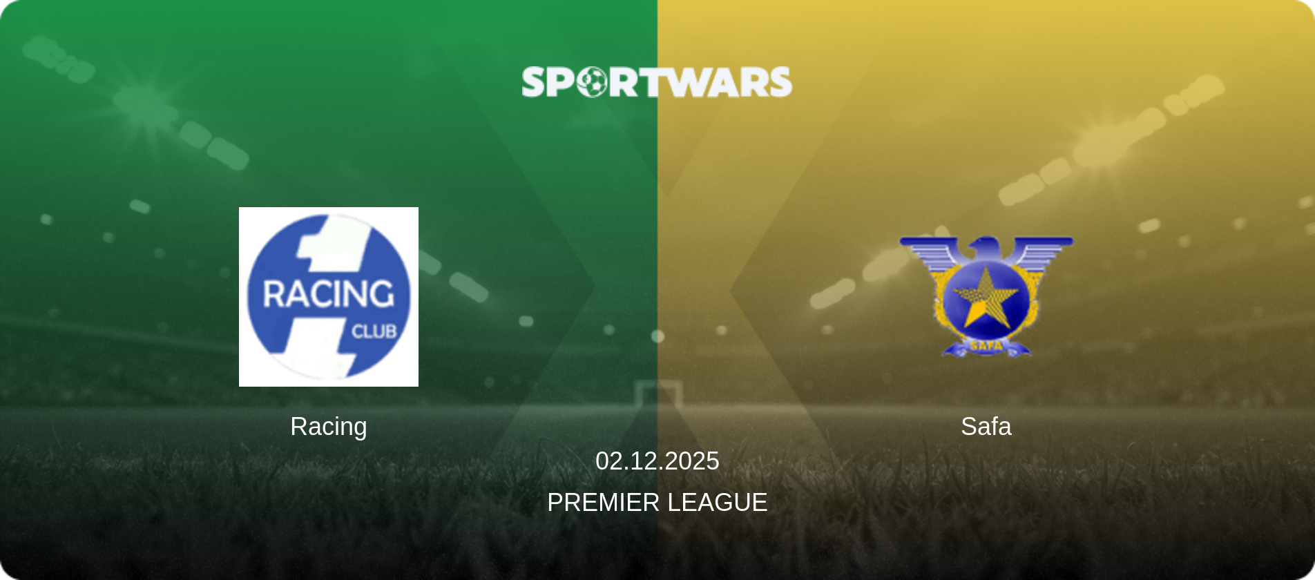 Racing — Safa, 02.12.2025 — Premier League (match preview)