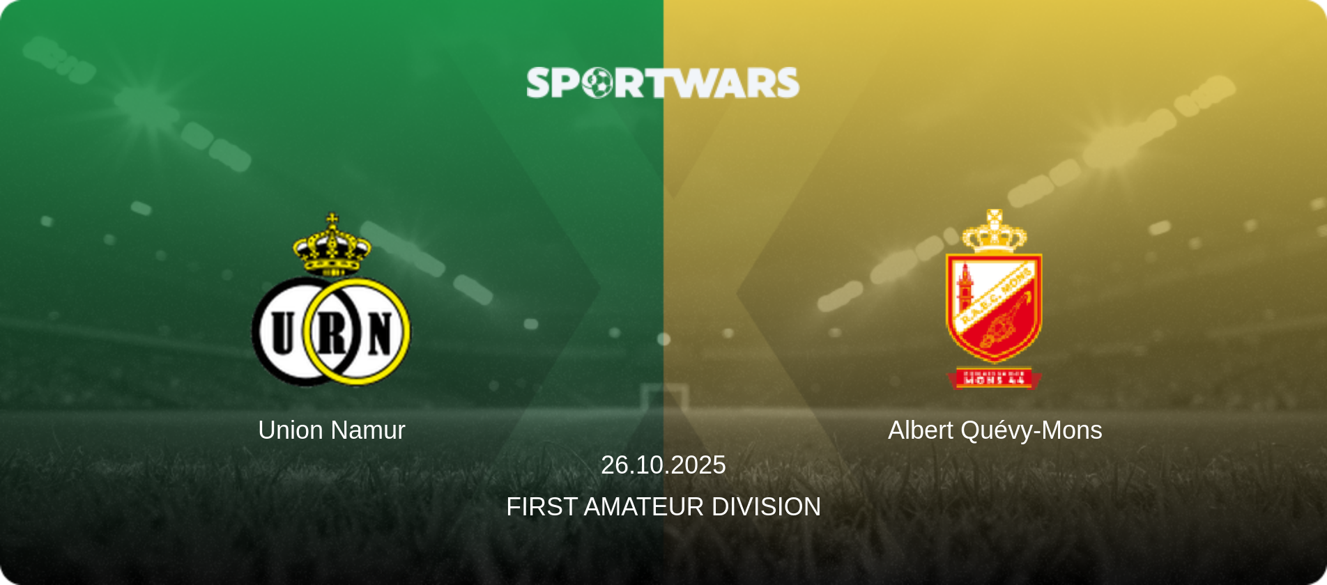 Union Namur — Albert Quévy-Mons, 26.10.2025 — First Amateur Division (match preview)