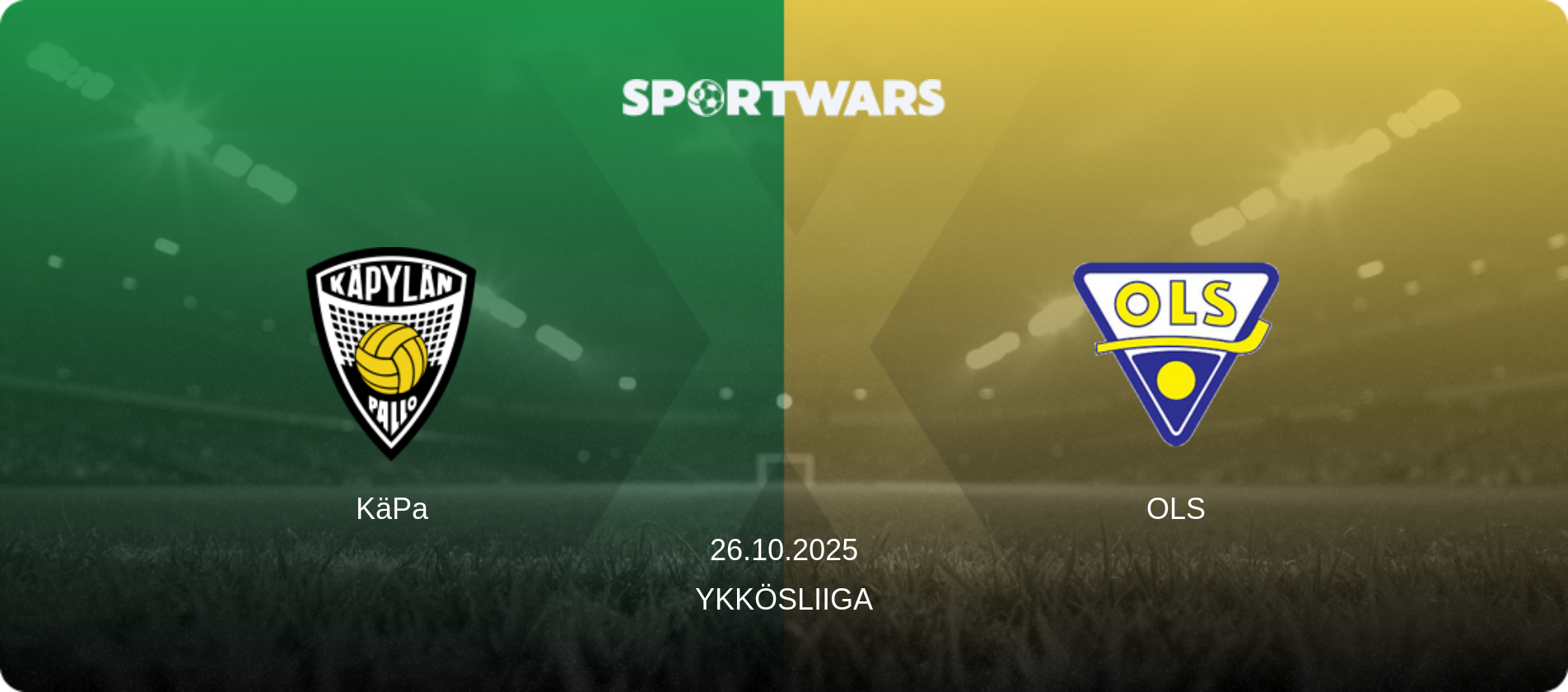 KäPa — OLS, 26.10.2025 — Ykkösliiga (match preview)