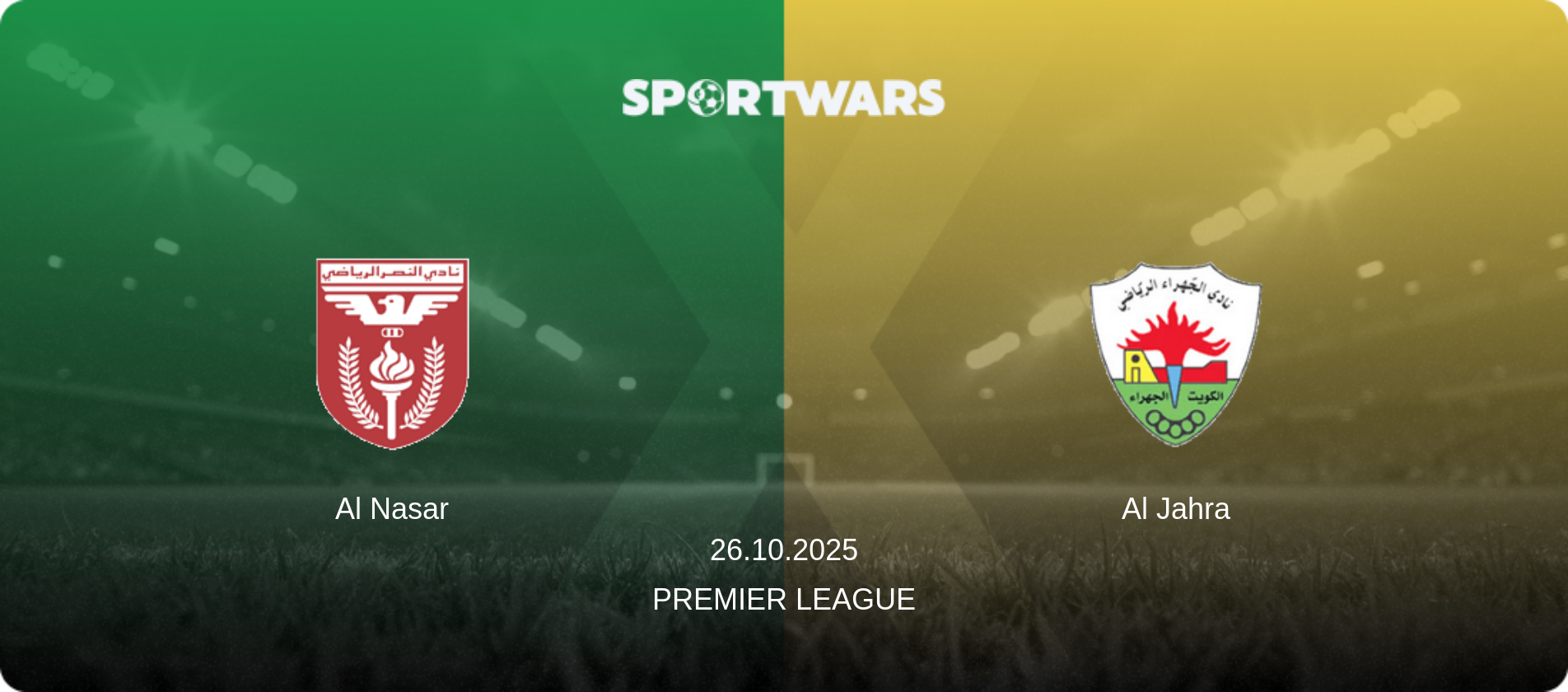 Al Nasar — Al Jahra, 26.10.2025 — Premier League (match preview)