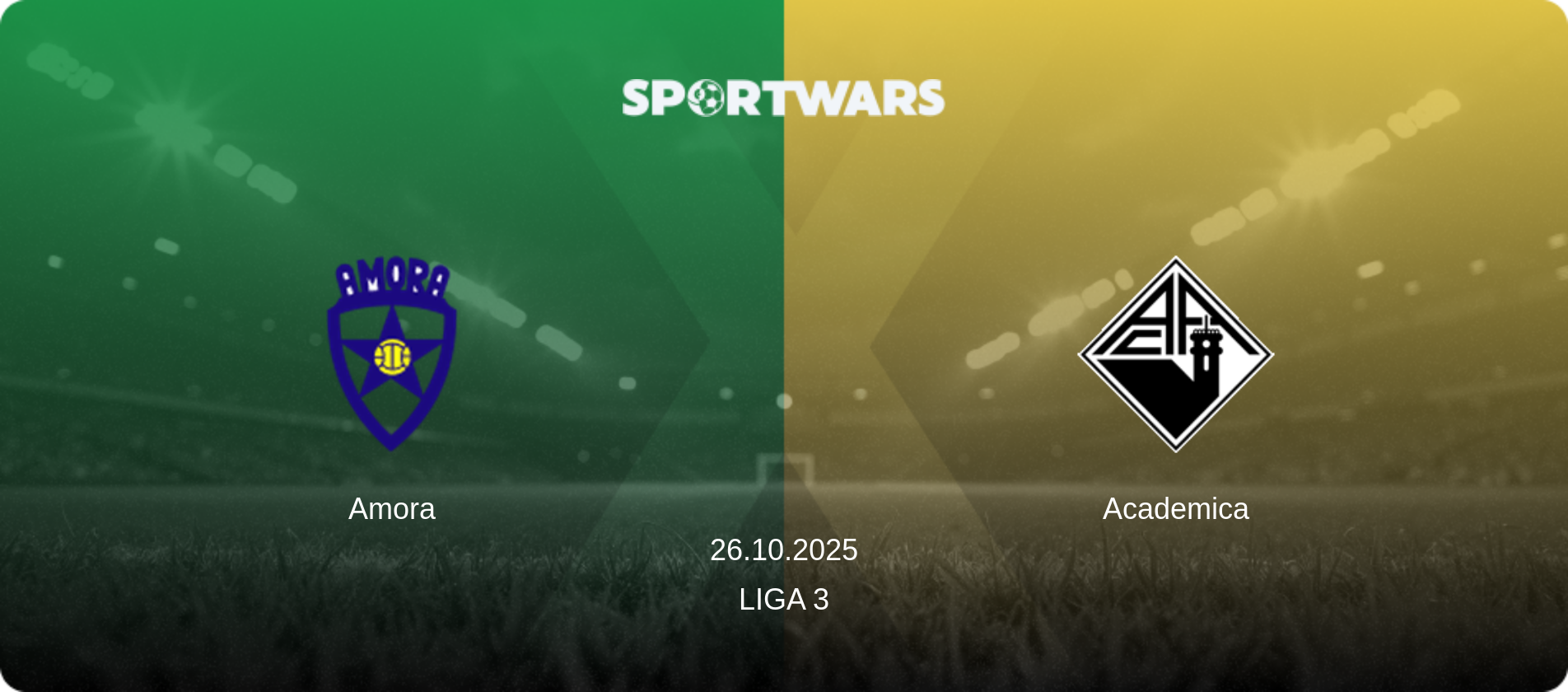 Amora — Academica, 26.10.2025 — Liga 3 (match preview)