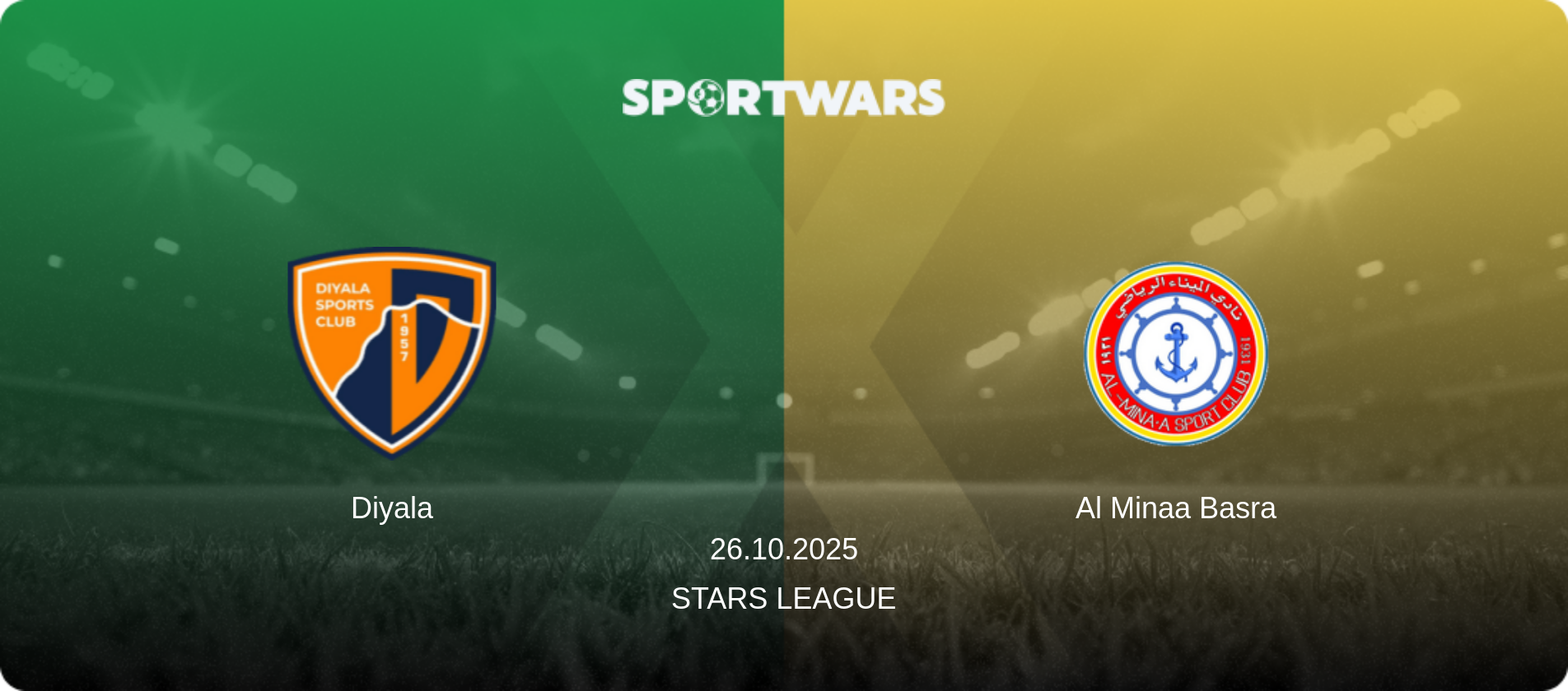 Diyala — Al Minaa Basra, 26.10.2025 — Stars League (match preview)