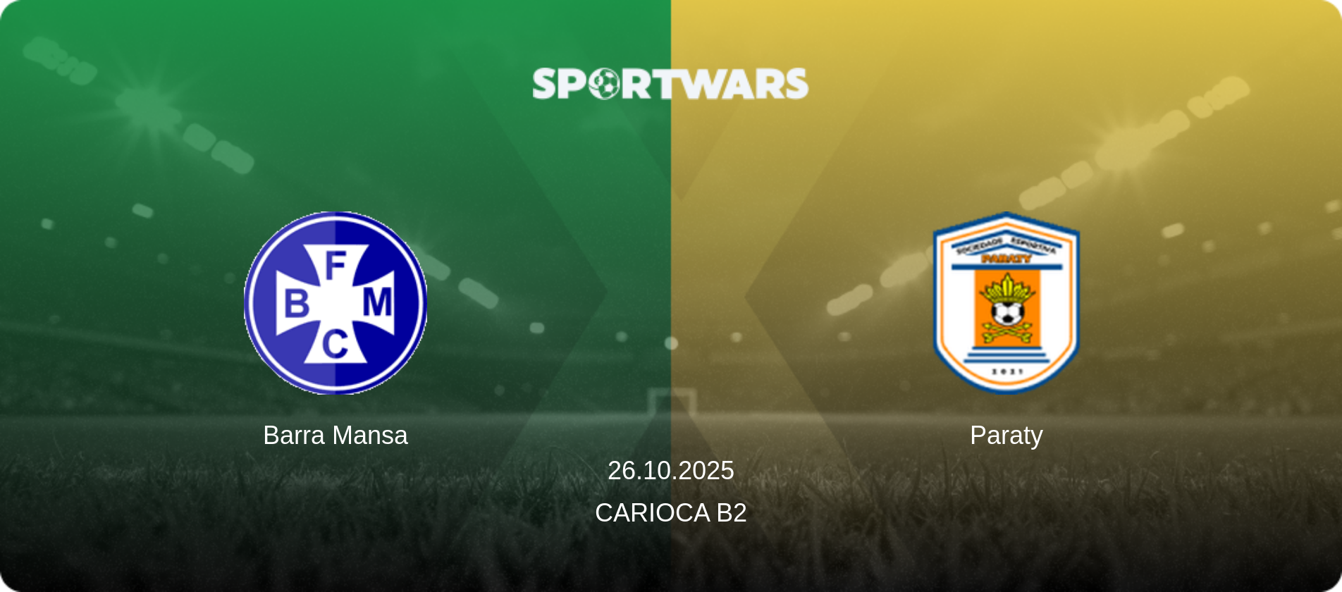 Barra Mansa — Paraty, 26.10.2025 — Carioca B2 (match preview)