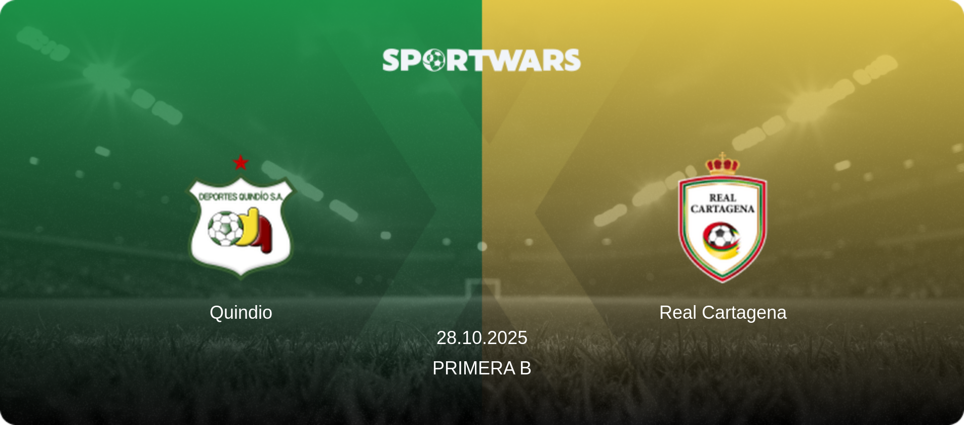 Quindio — Real Cartagena, 28.10.2025 — Primera B (match preview)