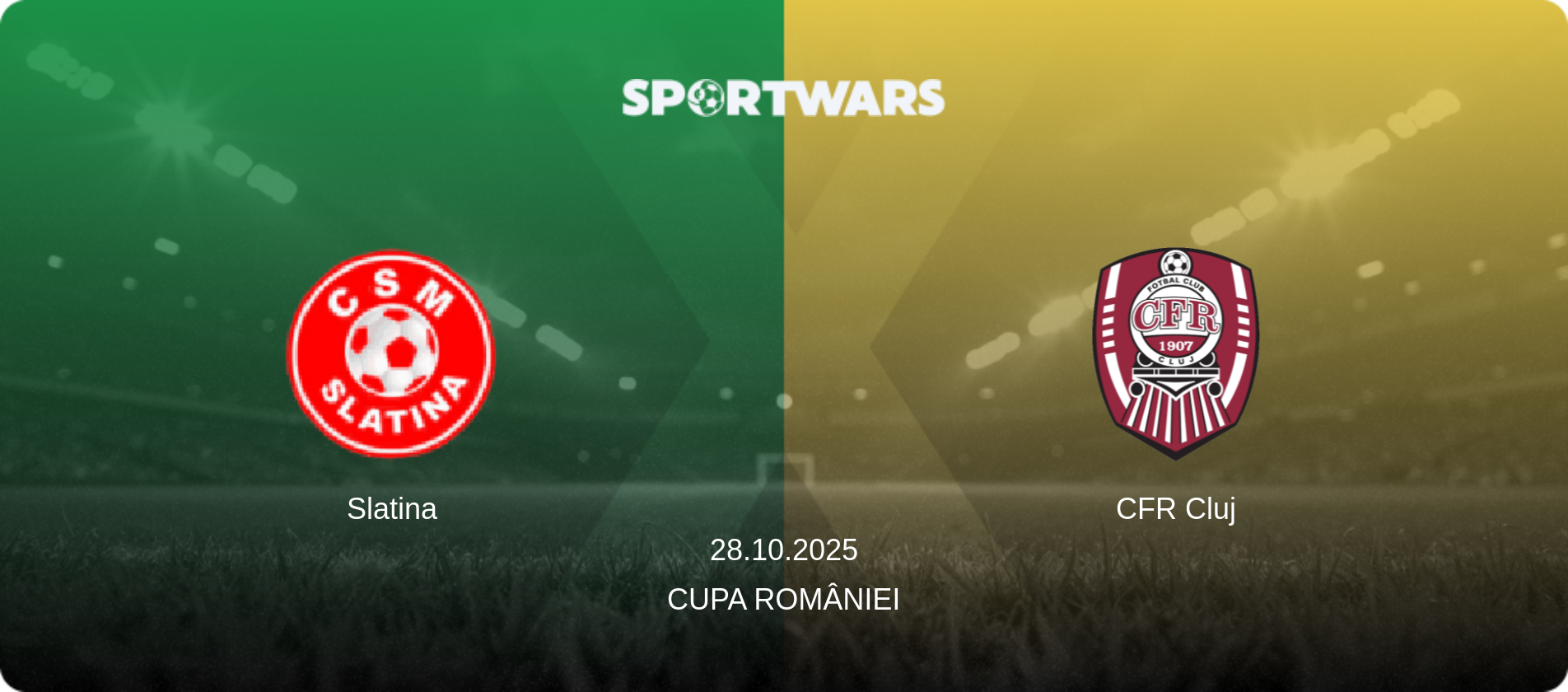 Slatina — CFR Cluj, 28.10.2025 — Cupa României (match preview)
