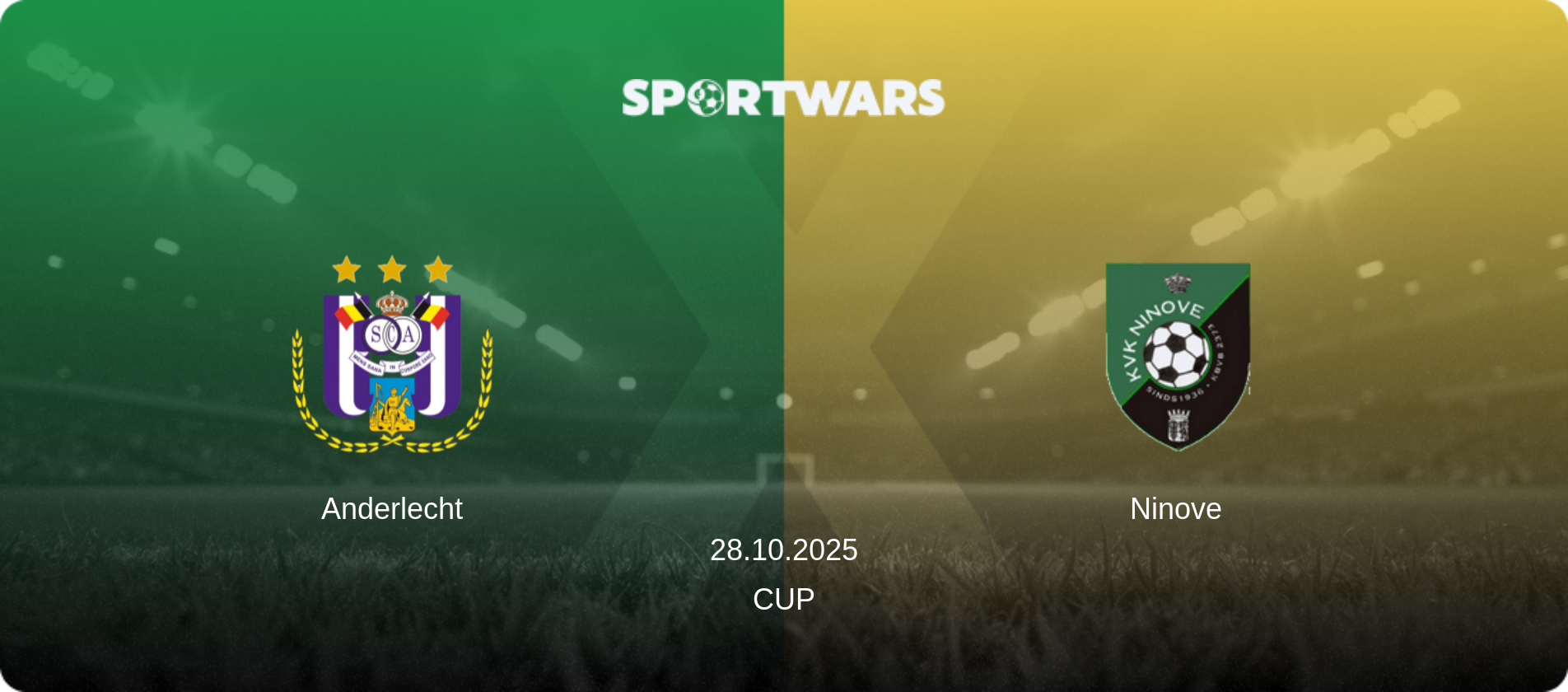 Anderlecht — Ninove, 28.10.2025 — Cup (match preview)
