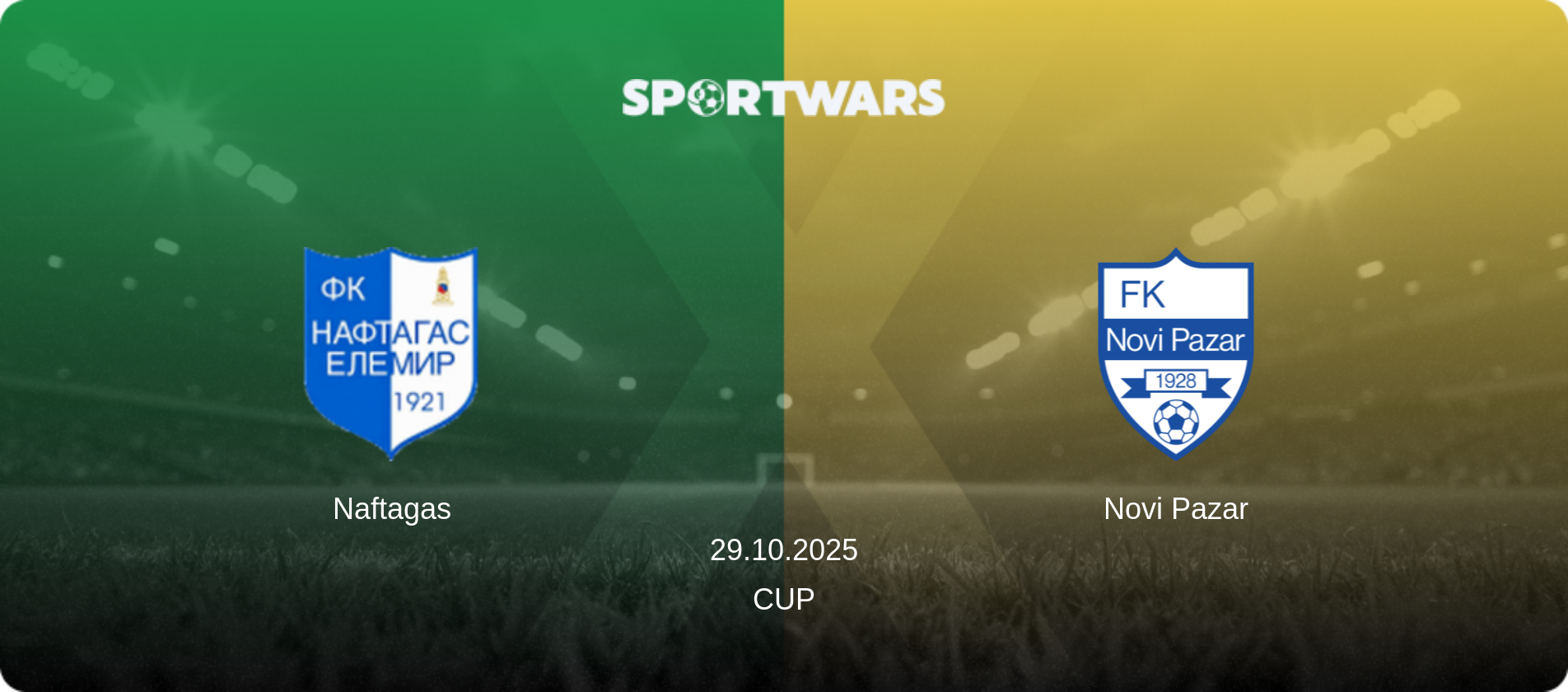 Naftagas — Novi Pazar, 29.10.2025 — Cup (match preview)