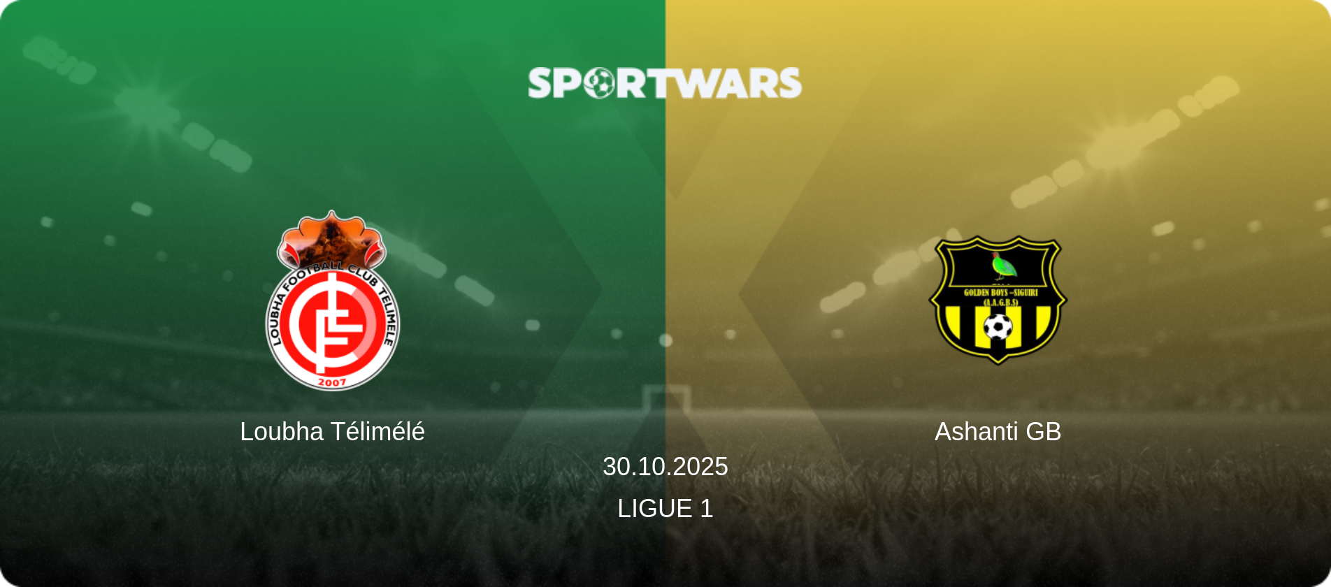 Loubha Télimélé — Ashanti GB, 30.10.2025 — Ligue 1 (match preview)