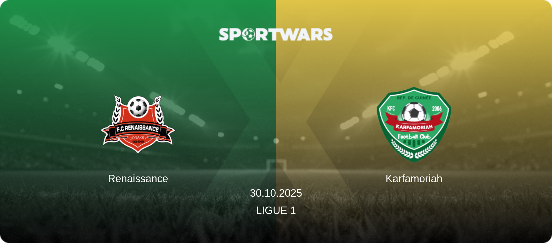 Renaissance — Karfamoriah, 30.10.2025 — Ligue 1 (match preview)
