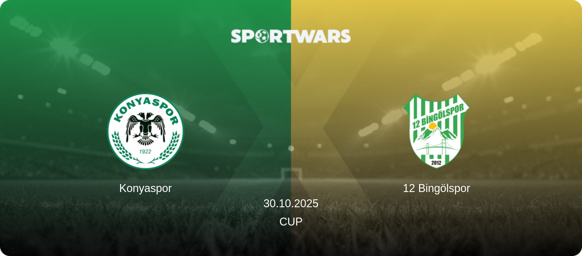 Konyaspor — 12 Bingölspor, 30.10.2025 — Cup (match preview)