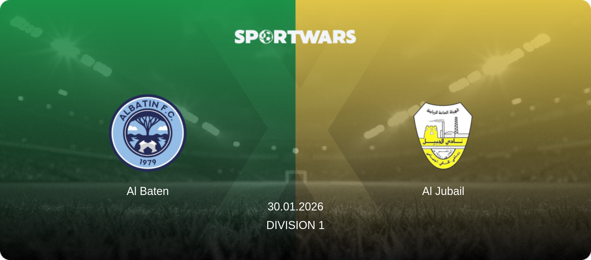 Al Baten — Al Jubail, 30.01.2026 — Division 1 (match preview)