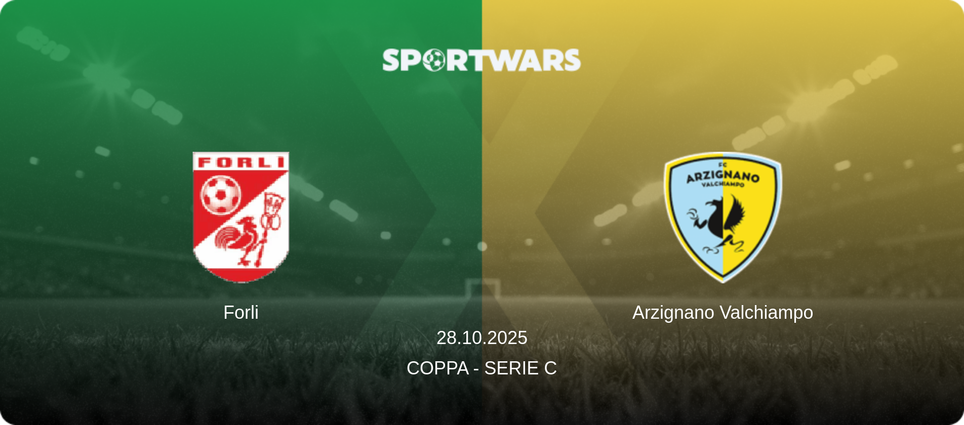 Forli — Arzignano Valchiampo, 28.10.2025 — Coppa - Serie C (match preview)
