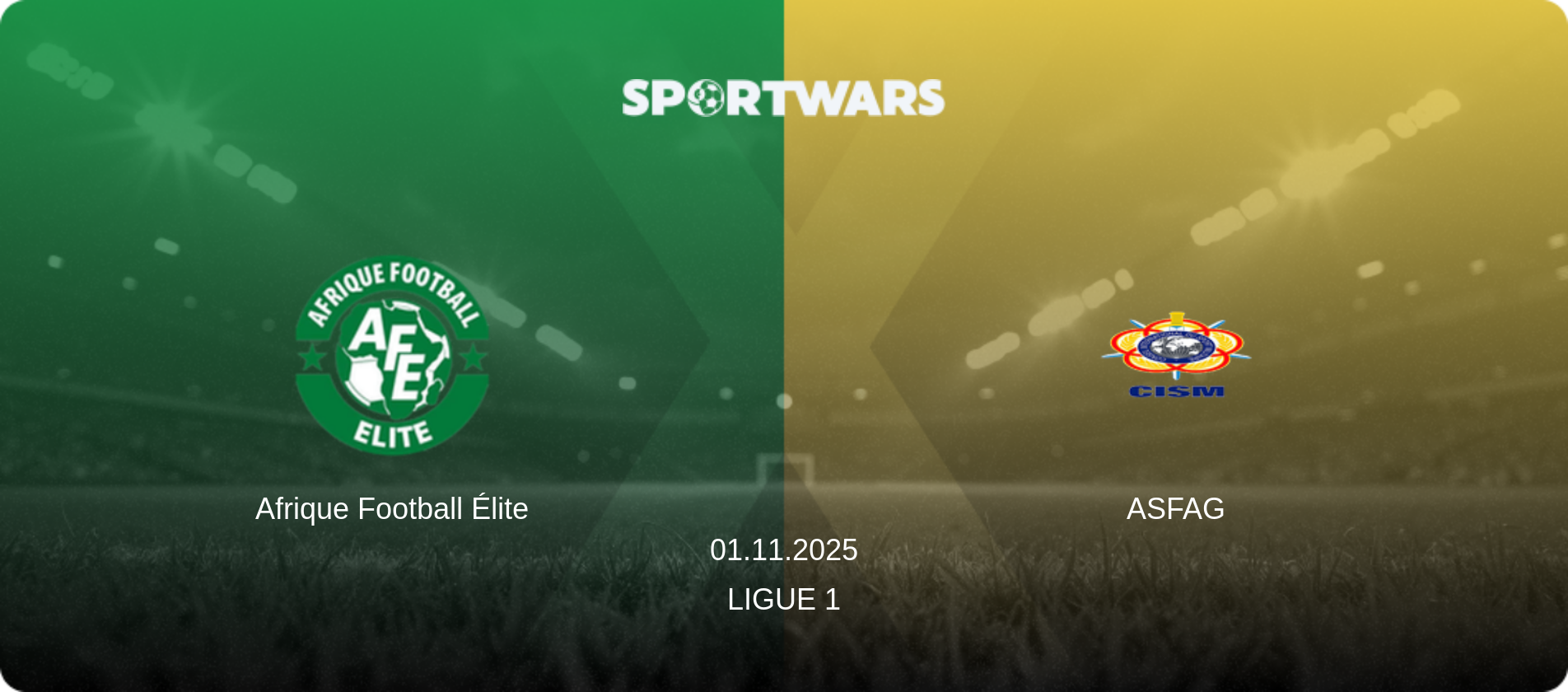 Afrique Football Élite — ASFAG, 01.11.2025 — Ligue 1 (match preview)