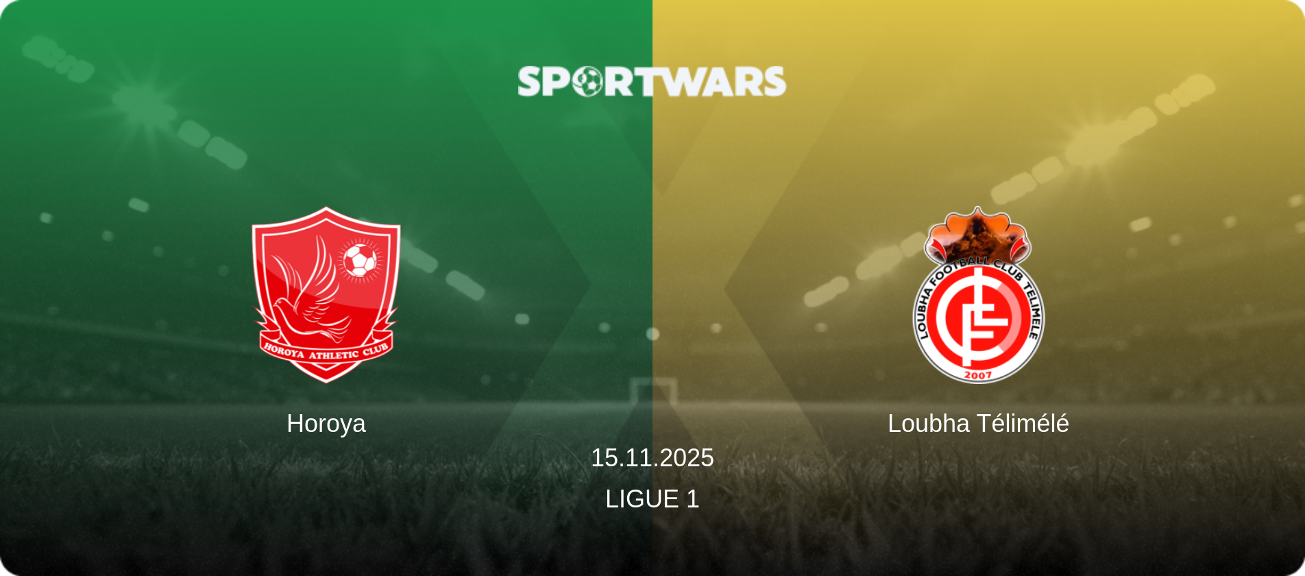 Horoya — Loubha Télimélé, 15.11.2025 — Ligue 1 (match preview)