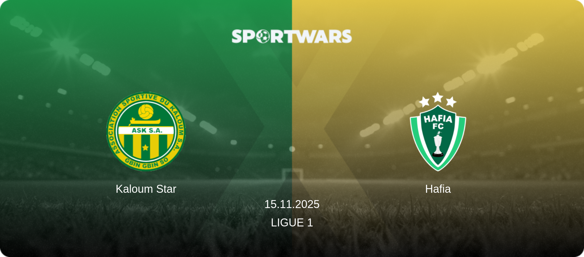 Kaloum Star — Hafia, 15.11.2025 — Ligue 1 (match preview)