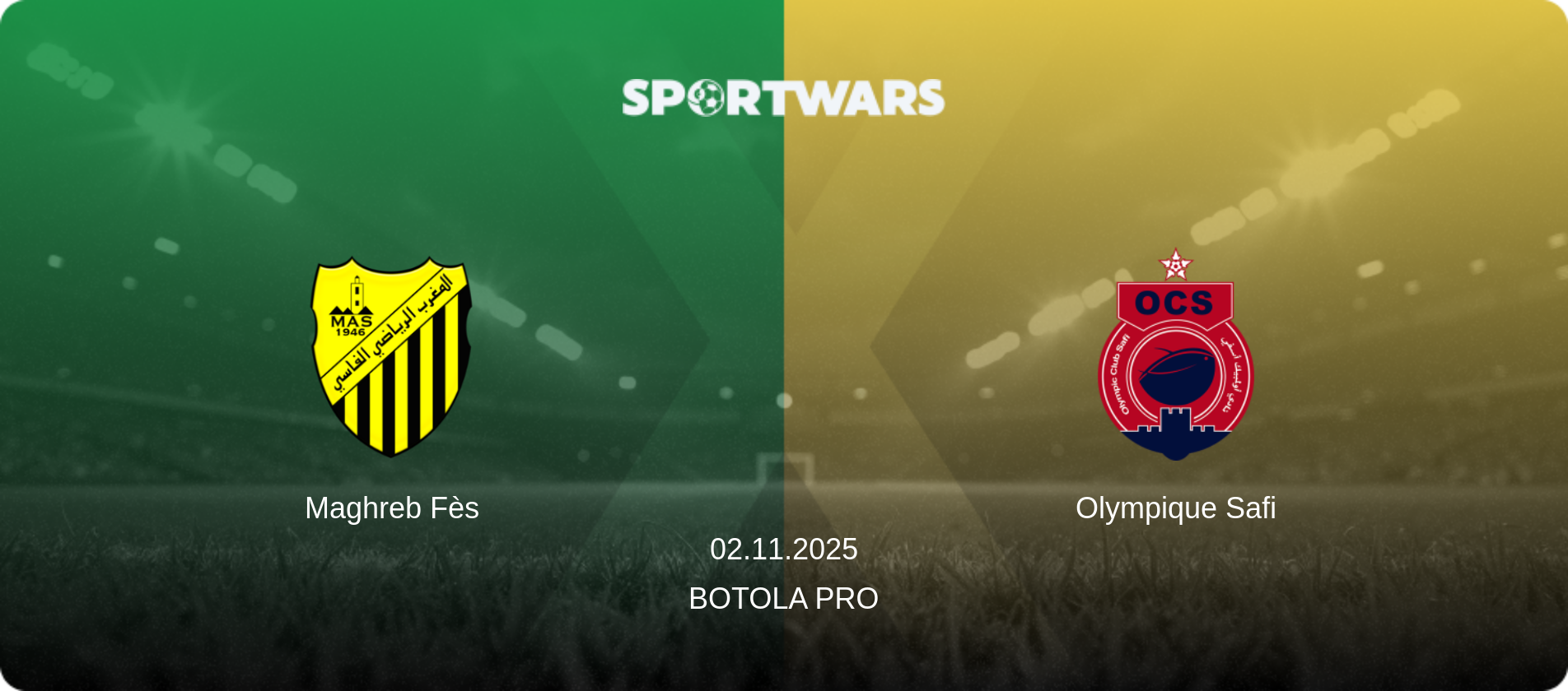 Maghreb Fès — Olympique Safi, 02.11.2025 — Botola Pro (match preview)