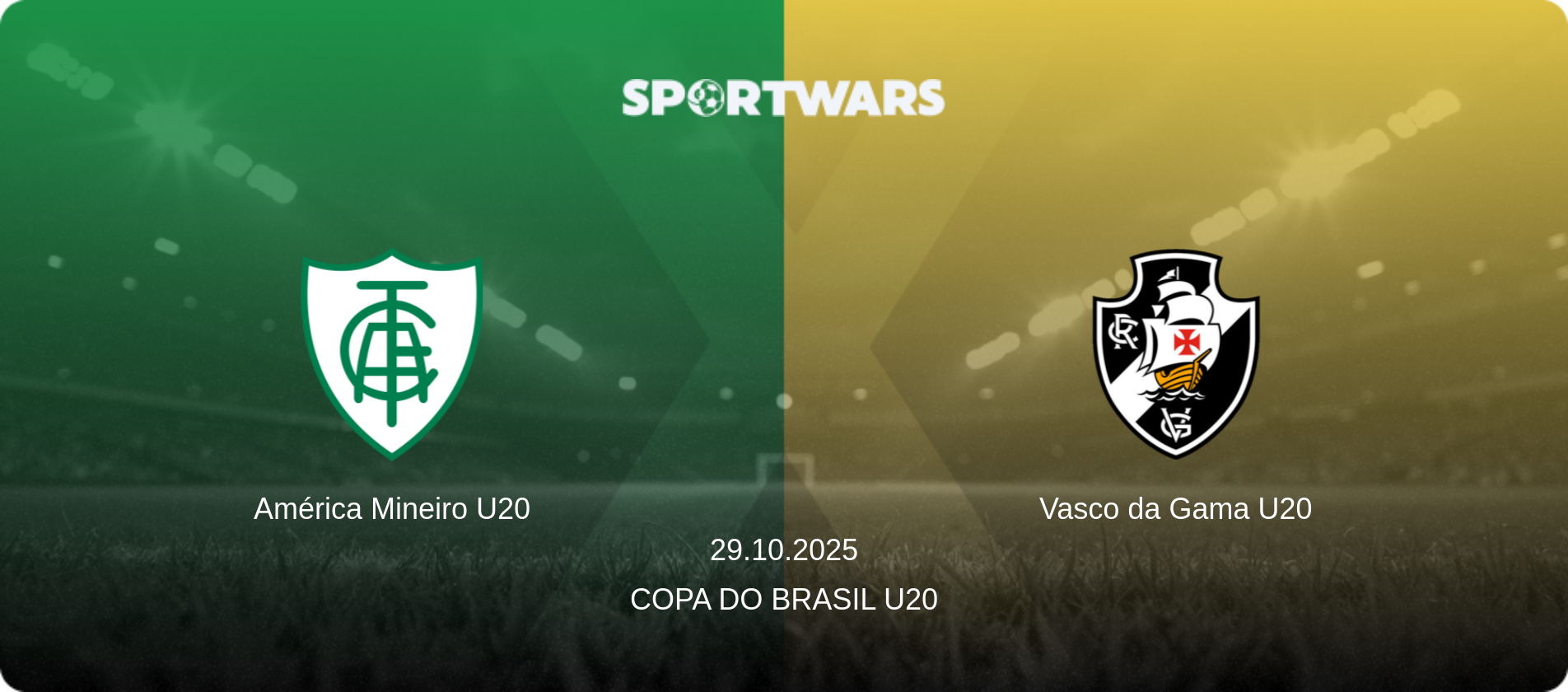 América Mineiro U20 — Vasco da Gama U20, 29.10.2025 — Copa do Brasil U20 (match preview)