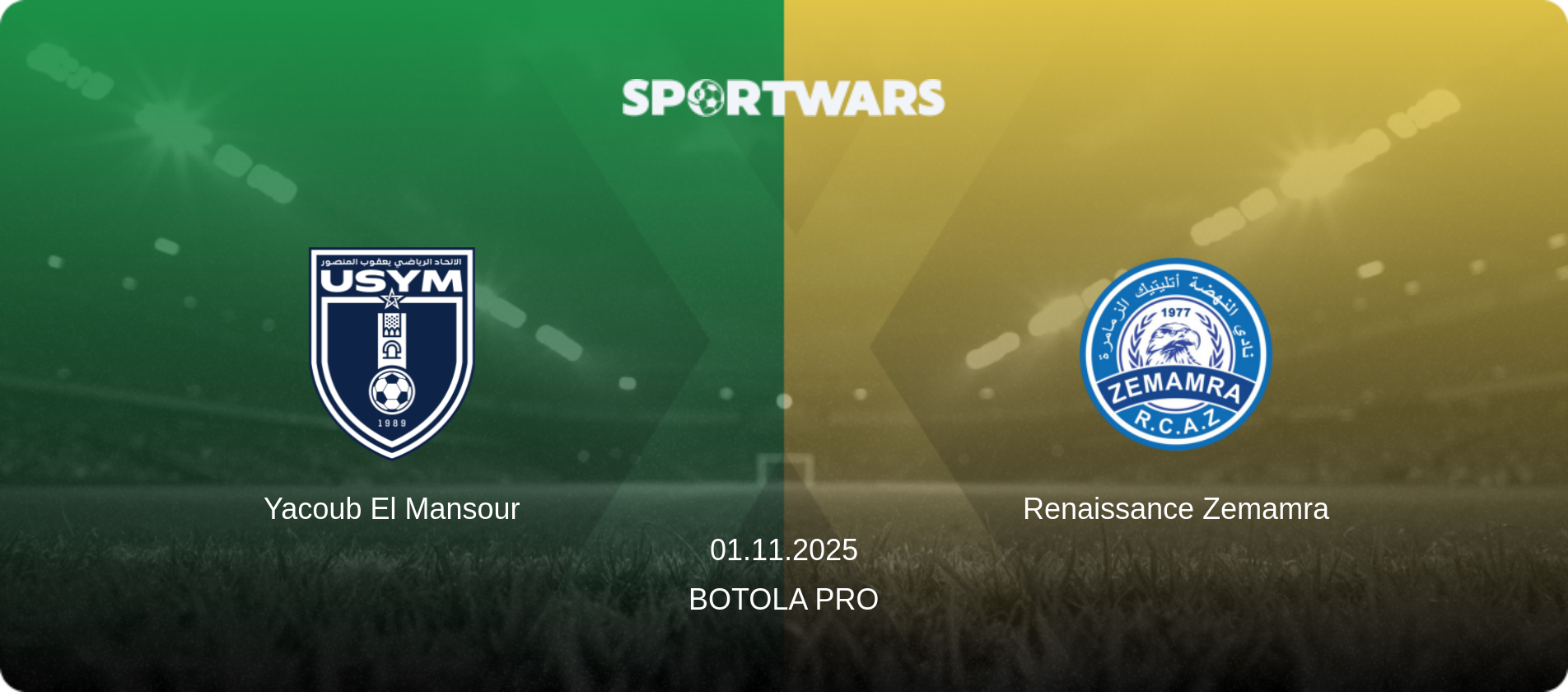 Yacoub El Mansour — Renaissance Zemamra, 01.11.2025 — Botola Pro (match preview)