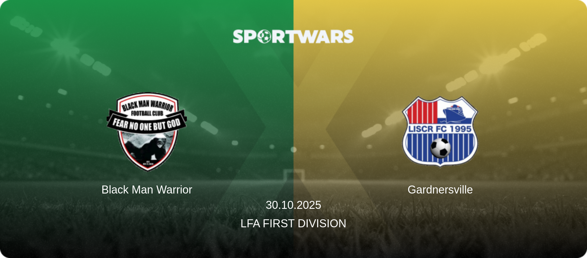 Black Man Warrior — Gardnersville, 30.10.2025 — LFA First Division (match preview)