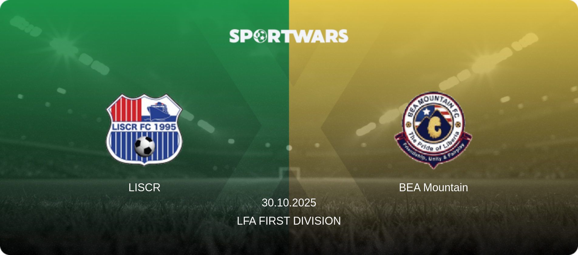 LISCR — BEA Mountain, 30.10.2025 — LFA First Division (match preview)
