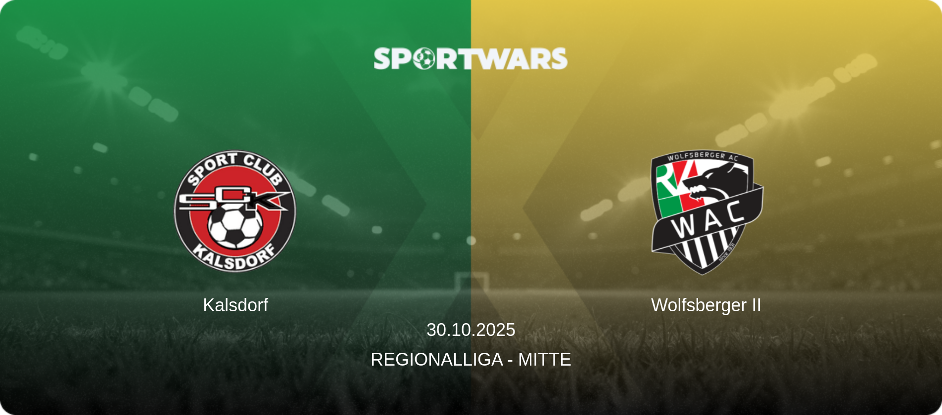 Kalsdorf — Wolfsberger II, 30.10.2025 — Regionalliga - Mitte (match preview)