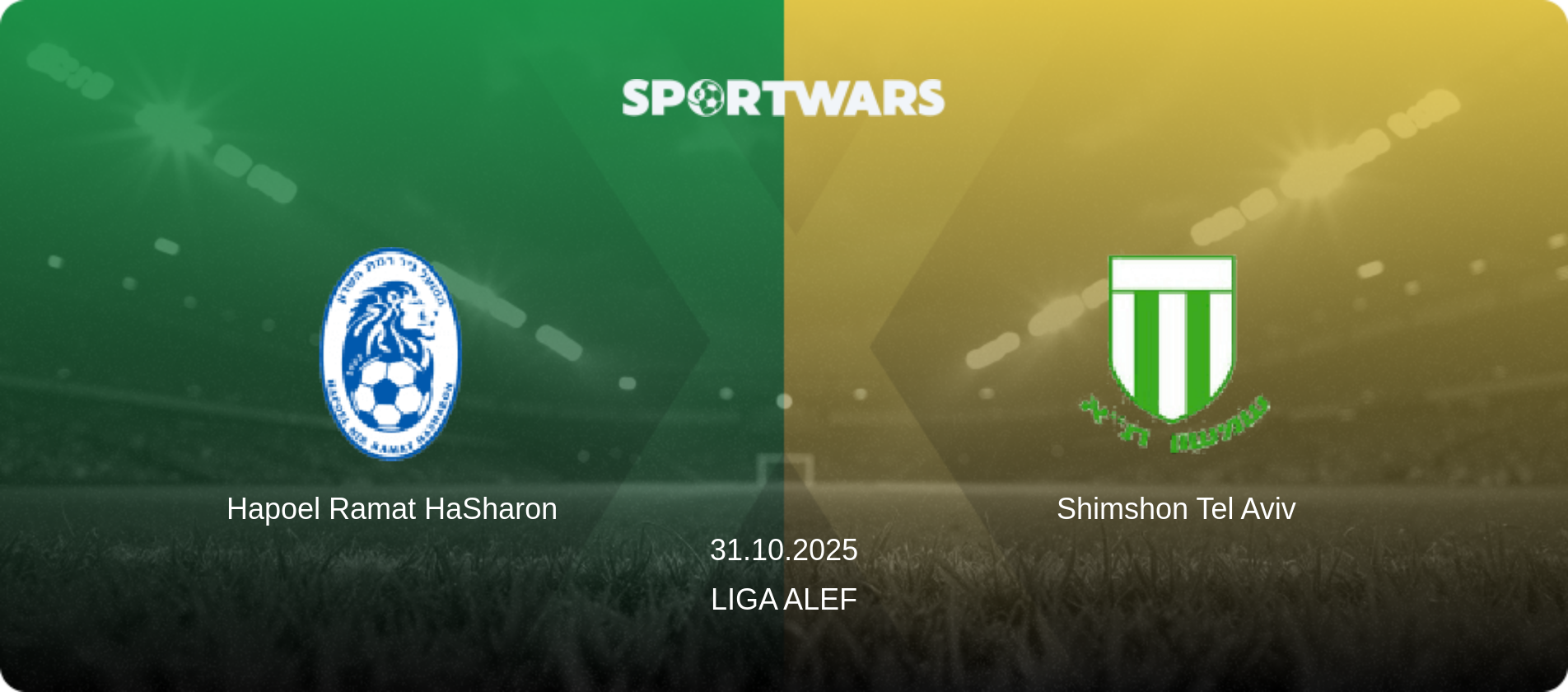 Hapoel Ramat HaSharon — Shimshon Tel Aviv, 31.10.2025 — Liga Alef (match preview)